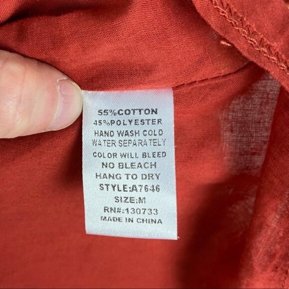 Umgee Bohemian Cold Shoulder Midi Dress Aztec Size Medium Tassel Hippie Boho M - Picture 5 of 7